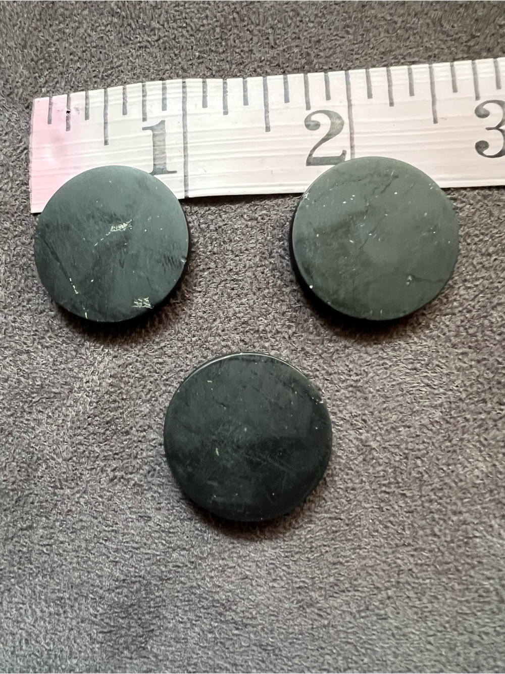 Black Shungite Phone Mount Discs - Universal Accessory